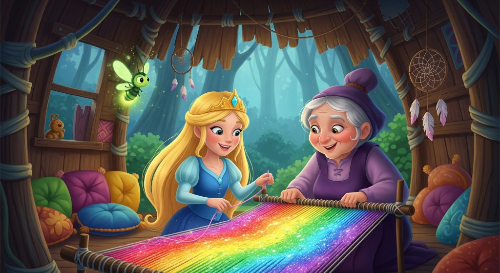 Princess Lumina and the Glowing Tapestry